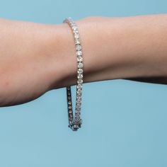 The essential piece for every glamorous woman. This stunning tennis bracelet is set with sparkling white. Gold 14KTotal Diamond Weight : Ct. 6.00Gold Weight : Gr. 11.30***Jewelry Appraisal available upon request***