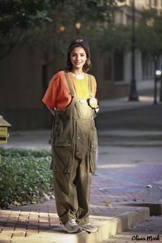 Olivia Mark - Vintage Americana Overalls with Loose Fit and Suspenders - Utility Jumpsuit Utility Jumpsuit, Vintage Americana, Olivia Mark, Suspenders, Dressmaking, Overalls, High Waist, Loose Fitting, Jumpsuit