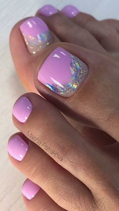 Easy Pedicure Designs, Toe Nails Designs For Summer, Toe Nail Colors For Summer, Toes Nails Designs, Toes Nails Colors, Toes Nails Ideas, Toe Nail Designs For Summer, Nail Colors For Summer, Toe Nails Ideas