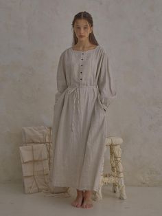 Composition : 100% washed linenColor : Agnes button dressCountry of Origin : KOREA Spring Linen Buttoned Dress, Neutral Daywear Dress With Buttons, Beige Linen Dress With Buttons, Relaxed Fit Linen Dress With Buttons, Neutral Dress With Button Closure For Daywear, Neutral Dresses With Button Closure For Daywear, Relaxed Fit Linen Dress With Buttons For Daywear, Buttoned Midi Linen Dress, Linen Midi Dress With Buttons