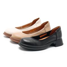 From Dwarves studio, These loafers are designed in a timeless, minimal silhouette, so you'll be sure to wear them often. Made from soft leather, soft bottom that ensure all-day comfort. Wear yours with tailoring and denim alike. Color: Beige/Black/ApricotMaterial: Cow LeatherLining: Genuine LeatherInsole: Genuine LeatherSole: RubberHeels: 3.5 cm/1.38"Weight: Fit: Medium to Wide, Runs Normal.Origin: Made in China Production Time: About 7-10 days (Any exceptional case will email you, Please pay at Leather Flat Heel Court Shoes For Work, Leather Court Shoes For Work With Flat Heel, Leather Workwear Court Shoes With Flat Heel, Modern Leather Slip-on Court Shoes, Beige Leather Ballet Flats Medium Width, Office Ballet Flats With Rubber Sole And Round Toe, Beige Leather Ballet Flats For Work, Leather Slip-on Ballet Flats With Round Toe, Leather Ballet Flats With Stitched Sole And Round Toe