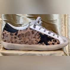 Golden Goose Sneakers Cheetah Print Shoes Golden Goose, Goose Sneakers, Goose Shoes, Golden Goose Sneakers, Golden Goose Shoes, Golden Goose, Cheetah Print, Womens Shoes Sneakers, Black And Brown