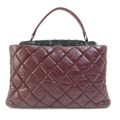 CHANEL Matelasse Coco Mark Handbag Calf/Tweed Women'sBrand: ChanelGender: WomenColor: BordeauxMaterial: TweedComes with: , Shoulder strapSize (HxWxD): 21cm x 36cm x 12cm / 8.26'' x 14.17'' x 4.72'' Luxury Brown Quilted Bag, Designer Brown Quilted Bag, Designer Quilted Brown Bag, Formal Quilted Top Handle Bag, Luxury Bags With Detachable Handle For Fall, Luxury Bags With Top Carry Handle For Fall, Formal Quilted Tote Shoulder Bag, Formal Quilted Double Handle Bags, Luxury Bags With Leather Handles For Fall