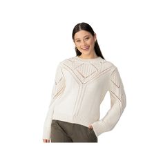 Give your wardrobe a stylish refresh with this adorable cable popover long sleeve sweater from Modern Supply by Sanctuary.Click on this WOMEN'S GUIDE to find the perfect fit and more! Give your wardrobe a stylish refresh with this adorable cable popover long sleeve sweater from Modern Supply by Sanctuary. Click on this WOMEN'S GUIDE to find the perfect fit and more! FEATURES No closure - pullover styling Crewneck Long balloon sleeves Ribbed cuffs Straight hem Feminine open weave pattern at the bodice and back Soft hand feel UnlinedFIT & SIZING Relaxed fit 22.5-in. length from shoulder to hemFABRIC & CARE Milk color: acrylic; heathered grey: acrylic, polyester Machine wash and line dry Imported Size: X Large. Color: Cream. Gender: female. Age Group: adult. Styling Crewneck, Milk Color, Color Acrylic, Weave Pattern, Long Balloons, Open Weave, Soft Hand, Balloon Sleeves, Sleeve Sweater