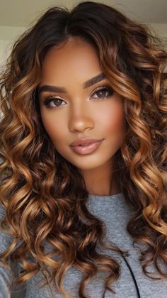 Gorgeous Dark Brown Hair With Highlights Burgundy for a Rich Look 🍷 Ginger Blonde Highlights On Black Women, Dark Copper Brown Hair With Highlights, Brown Copper Hair With Highlights, Fall Highlights For Dark Brown Hair, Hair Color Ideas For Brown Hair, Copper Brown Highlights, Copper Highlights On Dark Hair, Fall Highlights For Brown Hair, Highlights Burgundy