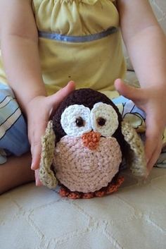 Crochetbury Baby Morepork Owl Plastic Bag Crochet, Owl Crochet, Crochet Owls, Owl Crochet Patterns, Crochet Penguin, Knit Projects, Baby Owl, Crochet Owl, Owl Patterns