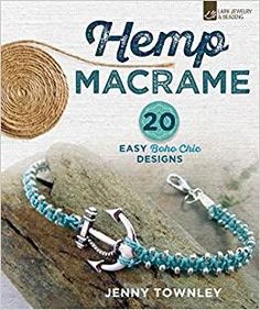 the book cover for hemo macrame 20 easy boho chic designs