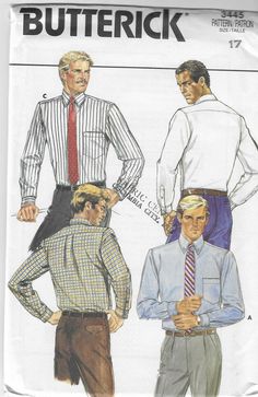 two men in shirts and ties standing next to each other with their hands on their hips