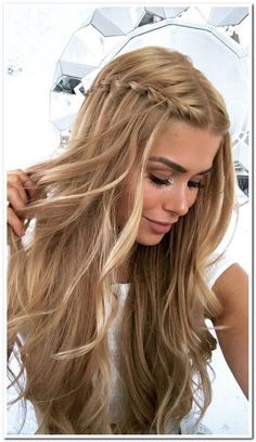 #Hair#2019new#Popular#FacWear#shorthair#longhair#design#professional#Tonny#Fashion#hair_style#beauty#beautiful#girl#women#girls#color#length# Easy Formal Hairstyles, Formal Hairstyles For Long Hair, Simple Prom Hair, Fishtail Braid, Prom Long, Prom Hairstyles For Long Hair, Homecoming Hair Down, Hair Prom, Hair Homecoming