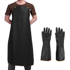 PRICES MAY VARY. LIGHTWEIGHT MATERIALS- Our apron is made of Polyurethane (PU), waterproof, stain resistant. Our gloves is made of high-grade natural latex which possess a excellent chemical resistance and tear resistance. EASY TO CLEAN- Our apron and gloves are made of soft and comfortable materials. They are easy to clean. Once you are done, rinse or use a soapy cloth to get the grime off. KEEPS YOUR CLOTHES CLEAN AND DRY- While you butcher game; also excellent for cleaning fish or power washi Lab Work, Disposable Aprons, Cleaning Fish, Tie Dye Kit, Tie Dye Diy, Latex Gloves, Rubber Gloves, Grill Accessories, Womens Aprons