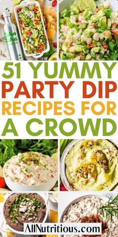 six yummy party dips for a crowd