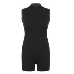 Front Black Turtle Neck Bodysuit Sleek Sports Bodysuit Stretch Fit, Sleek Sports Bodysuit With Stretch, Sleek Stretch Sports Bodysuit, Sleek Stretch Bodysuit For Sports, Sporty Stretch Bodysuit For Night Out, Minimal Stretch Bodysuit For Night Out, Minimal Stretch Workout Bodysuit, Sleeveless Athleisure Bodysuit For Night Out, Night Out Bodysuit With Minimal Stretch