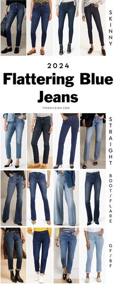 2024 Flattering Blue Jeans for Women Wardrobe Essentials List, Blue Jeans For Women, Mom Wardrobe Essentials, Classic Wardrobe Basics, Outfits Neutral, Jeans For Fall, Creating Outfits, Classic Outfits For Women, Mom Wardrobe