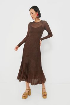 Exclusive Brown Long Sleeve Maxi Dress | Moon River Brown Long Sleeve, Moon River, Cocktail Attire, Sleeve Maxi Dress, Long Sleeve Maxi, Weekend Wear, Full Sleeves, Clothing Company, Fall And Winter