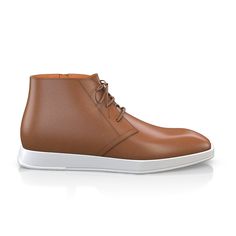 are handcrafted by individual order. Upper material is made by leather. Insole and lining materials - leather. Your new shoes will be handcrafted especially for you and delivered for free to your home or office in 1-2 weeks. Included option for free return and remake if the shoes do not fit.Only now all this is available at an exclusive price of $264.95.Proceed with you order now. Flat Ankle Boots, Chukka Boots Men, Ankle Boots Flat, Desert Boots, Chukka Boots, New Shoes, Jeans Fit, Brown Leather, Ankle Boots