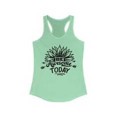 Be Awesome Today Sunflower Lover Women's Ideal Racerback Tank | eBay Be Awesome Today, Be Awesome, Racerback Tank, Graphic Tank Top, Sunflower, Gift Ideas, Tank Tops, Best Deals