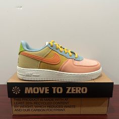 Brand - Nike Air Force 1 Lv8 Style Code - Dm1009-700 Condition- Brand New Color - Pink, Blue, Purple & Green Sun Club Age - Toddler Kids Sizes Available; Toddler - Size 6, 10 Multicolor High-top Sneakers For School, Multicolor School Sneakers With Rubber Sole, Playful Orange Round Toe Sneakers, Playful Orange Sneakers, Multicolor Sneakers For School, Multicolor Low-top Non-slip Sneakers, Orange Color Block Sneakers With Round Toe, Multicolor Non-slip Low-top Sneakers, Casual Multicolor Sneakers For School