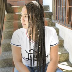 Braid Pictures, Long Cornrows, Braids Pictures, Different Braids, Braid Accessories