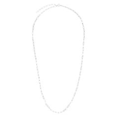 A shiny sterling silver chain that cuts a cool line, with an uptown girl goes downtown, very New York feeling. Works perfectly (like a charm!) with our charms, pendants, and tokens, also so good on its own. Chain is 22" long with a jump ring at 20" � wear at either length! Trendy Silver Figaro Chain Necklace, Trendy Silver Charm Necklace For Everyday, Trendy Silver Charm Necklace With Paperclip Chain, Silver Charm Necklace With Paperclip Chain For Everyday, Silver Paperclip Chain Charm Necklace For Everyday, Trendy Silver Paperclip Chain Necklace, Trendy Silver Necklace With Paperclip Chain, Catbird Jewelry, Uptown Girl