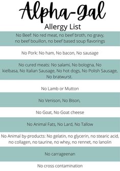 Alpha Gal, Diy Beauty Treatments, Health And Beauty Products, Decluttering Tips, Stomach Problems, Allergy Friendly Recipes, Cured Meats, Emergency Room, Allergy Friendly