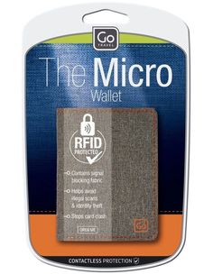 the micro wallet is packaged in a package