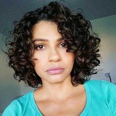 Short 2c Haircut, Bob Hairstyles No Bangs, 2c Haircut, Hairstyles No Bangs, No Bangs, Short Natural Curly Hair, Curly Hair Photos, How To Curl Short Hair