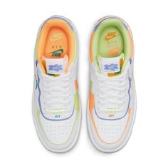 DX3718-100 Air Force Women, Nike Air Force 1 Shadow, Air Force 1 Shadow, Preppy Shoes, Peach Cream, Nike Models, Nike Pegasus, Boot Jewelry, Cute Nikes