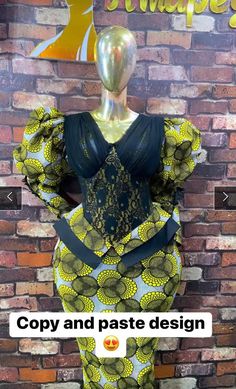 Couple Mignon, Kitenge Designs, Nigerian Lace Styles, Styles Dress, African Print Tops, Ankara Gowns, Mode Turban, Ankara Fashion