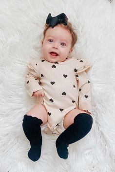 This Valentines day, get your baby girl the cutest romper ever😍 With amazingly soft ribbed fabric, and tiny hearts all over, its the cutest outfit to wear the day of, and many days after!❤️ Cute Bubble Romper With Flutter Sleeves For Playtime, Cute Flutter Sleeve Bubble Romper For Playtime, Valentines Baby Outfit, White Floral Print Bubble Romper For Playtime, Cute Baby Photos, Cute Rompers, Valentine's Day Outfit, Printed Rompers, Inspiration For Kids