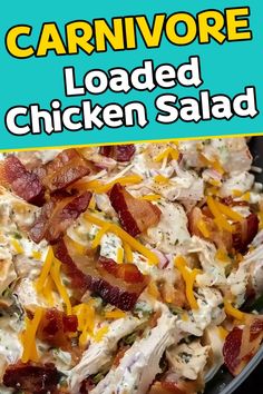 Try this Carnivore Loaded Chicken Salad, a savory dish that’s both nutritious and delicious for carnivore and keto diets. Easy to make too! Follow me for more great recipes. #Carnivore #CarnivoreDiet #Keto #KetoDiet Favorite Keto Recipes, Df Keto Recipes, Southern Keto Cookbook Recipes, Keto And Paleo Recipes, Low Carb Chicken Recipes For Lunch, Simple Keto Lunches For Work, Carnivore Diet Vs Keto, Keto Cooked Chicken Recipes, Carnivore Canned Chicken