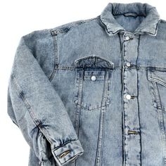 Distressed Oversize Denim Jacket - Starphase Trendy Oversized Washed Denim Jacket, Oversized Washed Denim Jacket In Trendy Style, Oversized Washed Blue Trendy Denim Jacket, Oversized Washed Denim Jacket, Trendy Oversized Denim Jacket With Button Closure, Oversized Medium Wash Denim Jacket With Button Closure, Trendy Oversized Denim Vest, Oversized Washed Denim Jacket In Medium Wash, Oversized Acid Wash Denim Jacket