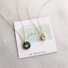 Lucky Jade Necklace – The Silver Wren Simple Jade Necklace, Jade Ring Necklace, Jade Jewelry Design, Jade Necklace Pendant, Jade Pendant Necklace, Good Luck Gifts, Jade Necklace, Ring Pendant, Jewelry Lookbook