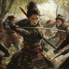 Samurai Pictures, Sakura Samurai, Female Samurai, Historical Warriors, Women Warriors, Samurai Anime, Warriors Wallpaper, Ghost Of Tsushima