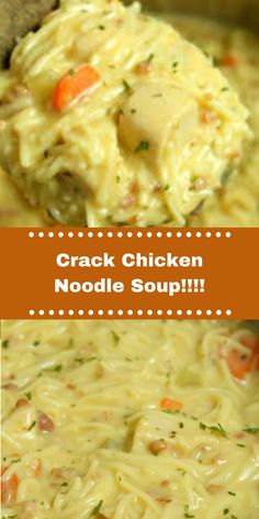 Cracked Chicken Noodle Soup Recipe, Chicken Noodle Soup Spaghetti Noodles, Cracked Chicken Noodle Soup, Crock Pot Creamy Chicken Noodle Soup, Instant Pot Creamy Chicken Noodle Soup, Cracked Chicken Soup, Creamy Chicken Noodle Soup Crock Pot, Crockpot Creamy Chicken Noodle Soup, Chicken Noodle Soup Crock