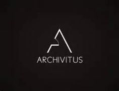 the logo for archivtus is shown on a black background with white letters and a triangle