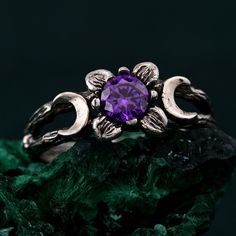 🌟 Warm Greetings, Jewelry Enthusiasts! 🌟 Step into a world where elegance meets personalization with our handcrafted silver rings. Each piece is a testament to unique artistry, blending mystical charm with modern finesse. Our collection offers a special touch for those who adore distinctive and thoughtfully designed jewelry. 🌈 Customization at Your Fingertips: Choose your perfect ring size and select from a variety of enchanting gemstones using our user-friendly dropdown menus. We delight in offering you the chance to create a ring that resonates with your personal style and story. ✨ Design It Your Way: Dreaming of a specific look? We're here to make it happen! Whether it's altering dimensions, adding extra gemstones, or choosing a different material, reach out to us. Your imagination i Mystical Moon-shaped Moonstone Ring In Sterling Silver, Silver Bohemian Moon-shaped Crystal Ring, Handmade Moon-shaped Spiritual Crystal Ring, Spiritual Moon-shaped Moonstone Ring, Bohemian Moon-shaped Sterling Silver Crystal Ring, Triple Moon Goddess, Floral Moon, Triple Moon, Moon Ring