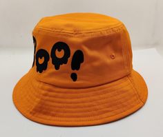 Have you ever had the experience of turning around and scaring someone with your face? No?? Oh.... well would you like to???? Available in Black or Orange Embroidered Text Head Circumference: 58cm (one size) Boo Bucket, Embroidered Text, Halloween Buckets, Orange Hats, Bucket Hat Black, Cute Bat, Cute Christmas Tree, Halloween Magic, Oh Well