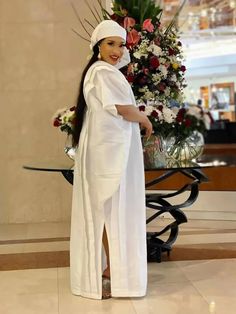 Side Split Maxi Dress, Ladies Caftan, Plus Size Long Dresses, Long Dress Plus Size, Abaya Style, African Traditional Dresses, Dress Sleeve Styles, Flounced Dress, Long Dress Casual