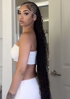 Jesstheprankster Braids, Braided Hairstyles Vacation, Jessika The Prankster Braids, Jessikatheprankster Braids, Jessica The Prankster Braids, Different Braiding Styles, Jessikatheprankster Hairstyles, Straight Back Boho Braids, Professional Braids For Work Black Women