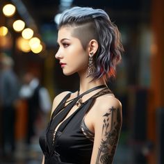 100 Short haircuts for Thin hair to Boost Your Volume. Don't Miss Out On Number 78 Hairstyle Victoria Haircut, Cyberpunk Hairstyles, Ideas De Pelo, Shaved Design, Rocker Hair, Lob Styling, Undercut Long Hair, Shaved Side, Shaved Side Hairstyles