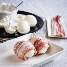 some food is laying out on a plate