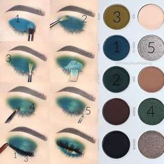 10+ combinaciones de tonos de maquillajes de ojos Jacklyn Hill Palette, Magic Tutorial, Morphe Palette, Doll Eye Makeup, Dramatic Eye Makeup