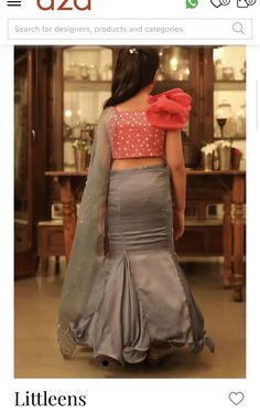 Kids Frock, Dress Models, Drape Saree, Kids Designer Dresses, Kids Frocks, Girl Online, Embroidered Neckline, Sequins Embroidery, Silk Organza