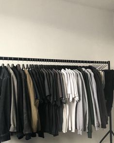 Rigga Clothes Rack, Cool Outfits For Men, Clothes Rack, Room Inspiration Bedroom, Clothing Rack, The Clothes, 인테리어 디자인, Black Aesthetic, Black Outfit