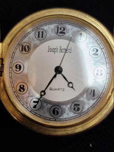 "Joseph Nernard quartz 1 3/4\", excellent condition free shipping." Pocket Watches, Pocket Watch, Clock, United States, Free Shipping