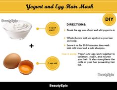 Egg Yolk for Hair Mask: Benefits and How To Use It Yogurt Hair Mask, Hair Mask For Dandruff