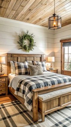 Shiplap Bedroom, Grant Hill, Cabin Bedroom, Shabby Home, Country Bedroom, Farmhouse Bedroom, Rustic Bedroom, Remodel Bedroom