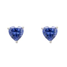 Meet our Amore Heart Stud Earrings in Tanzanite Silver, a sublime union of simplicity and everlasting charm. These earrings promise both durability and a classic elegance that never goes out of style. Each earring spotlights a heart-shaped, lab-created tanzanite gemstone, beautifully presented in a deep open setting. Known for its calming energy and ability to enhance communication. Gift a pair of our Amore Heart Stud Earrings in Tanzanite Silver; they're not just accessories, they're tokens of Classic Hypoallergenic Heart Cut Jewelry, Classic Heart Shaped Birthstone Jewelry, Classic Blue Heart-shaped Jewelry, Classic Heart-shaped Birthstone Jewelry, Blue Heart-shaped Jewelry With Prong Setting, Classic Heart Earrings With Prong Setting Gift, Blue Earrings For Anniversary On Valentine's Day, Blue Heart-cut Heart Earrings For Anniversary, Blue Heart Cut Earrings For Valentine's Day