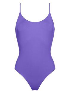 violet purple stretch-design spaghetti straps scoop neck low back Be mindful to try on swimwear over your own garments. Huge Wedding Cakes, Huge Wedding, Swimsuit Purple, Purple Bodysuit, Purple Swimsuit, Paper Fish, Tank Swimsuit, Be Mindful