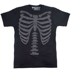 3D Skeleton Ribcage T-shirt 3d Skeleton, Skeleton Tshirt, Emo Shirts, Kreepsville 666, Gothic Men, Elvira Mistress Of The Dark, Goth Shirt, Attitude Clothing, Gothic Looks